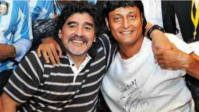 Bobby Chemmannur to Qatar World Cup with Maradona's gold sculpture and message