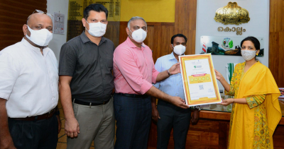Restaurant Hygiene: For the first time in Kollam District, the Food Department&#039;s Five Star Hygiene Rating Certificate for Supreme Experience