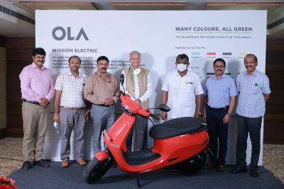 Transport Minister Anthony Raju attended the Ola S1 Pro distribution function
