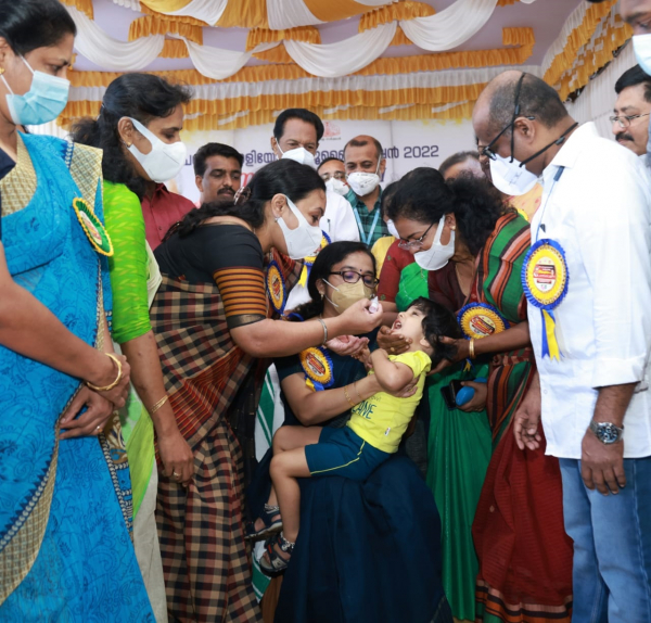 20.56 lakh children were vaccinated against polio in the state