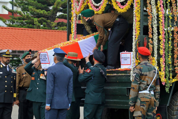 Coonoor pays last respects to Joint Chiefs of Staff General Bipin Rawat and his troops