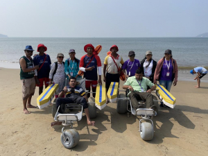 Drishti Marine gives opportunity to 47 differently-abled people to go to sea at Goa Festival