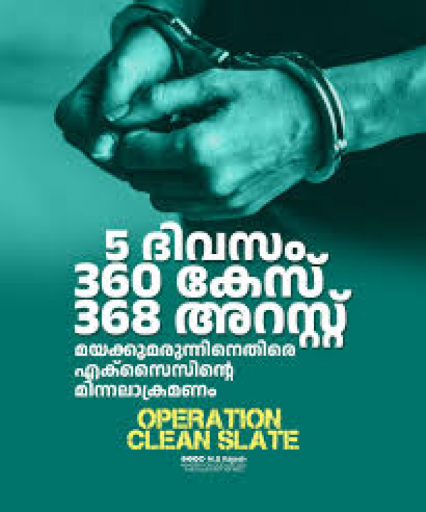 &#039;Operation Clean Slate&#039; special drive; Inspections conducted at various locations, six arrested for possession of MDMA