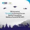 SBI donates Rs 2 crore to Armed Forces War Emergency Welfare Fund