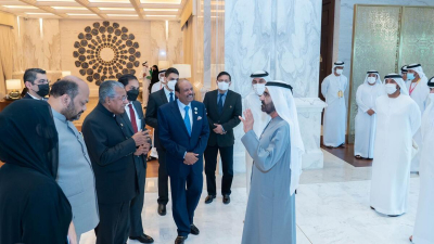 Sheikh Mohammed bin Rashid Al Maktoum, Ruler of Dubai, received the Chief Minister