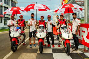 Honda Uveriders with remarkable performance in the third round of the INMRC