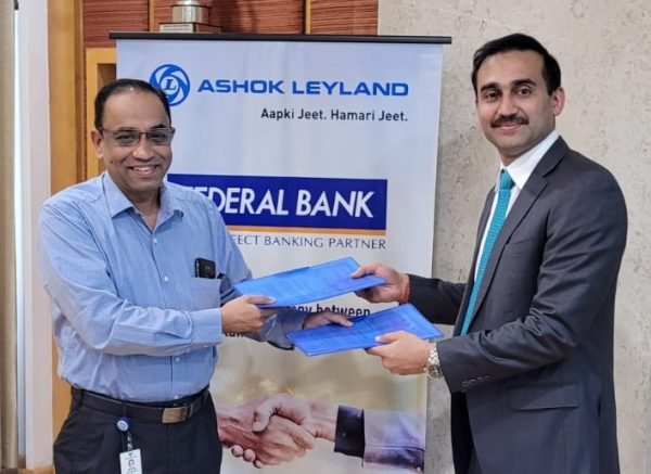 Federal Bank and Ashok Leyland join hands