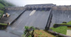 The two shutters of the Pampa Dam were opened