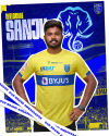 Sanju Samson is the brand ambassador of Kerala Blasters FC