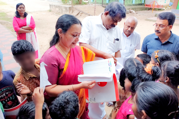 Ministers Veena George and Antony Raju visited Sreechitra Home