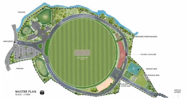 KCA&#039;s new cricket stadium in Kollam; Construction inauguration on 25th