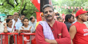 Viju Krishnan, a Malayali, became the general secretary of the All India Kisan Sabha