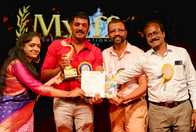 Actor Manav wins Best Actor award at Mysore International Film Festival 2022