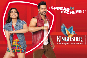 Varun Dhawan and Reshmika Mandana are the new brand ambassadors of Kingfisher