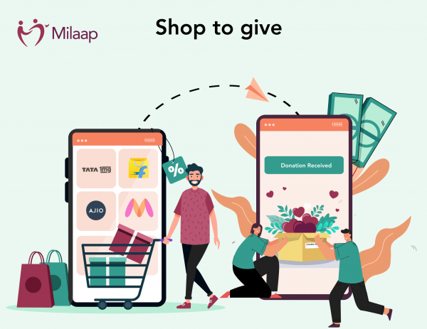 &#039;Shop to Give&#039; to help charities  Milap with the feature