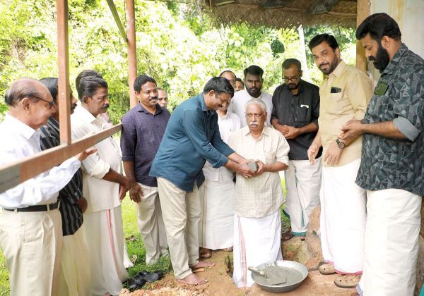 Foundation stone laid for renovation of abandoned house