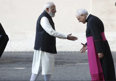 Prime Minister Narendra Modi and Pope Francis met at the Vatican