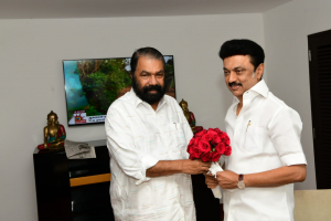 Minister V Sivankutty met Tamil Nadu Chief Minister MK Stalin