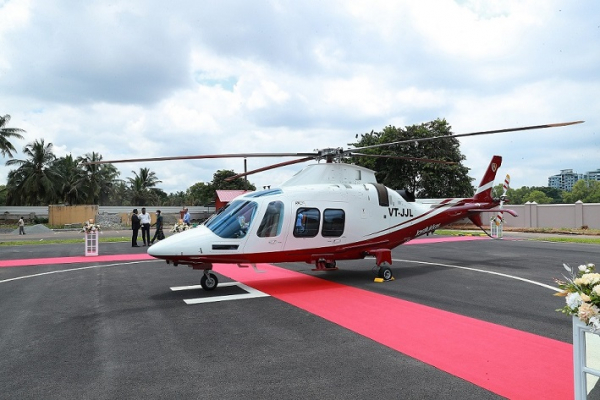 Joyalukas Group owns state-of-the-art helicopter