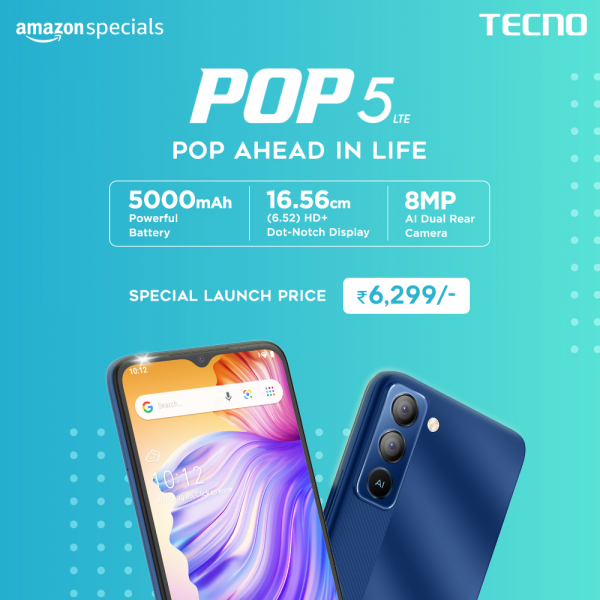 In the Techno Pop 5 Series Introduced the first phone &#039;Pop5 LTE&#039;