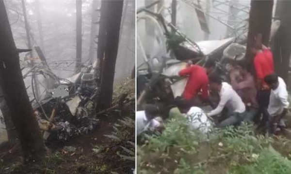 Army helicopter crash in Kashmir; Both pilots were killed