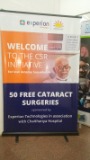 By organizing free eye care services  Experion Technologies