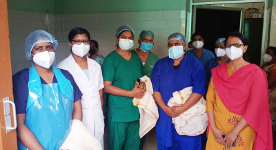 Minister Veena George congratulated the team of doctors who accompanied the pregnant woman