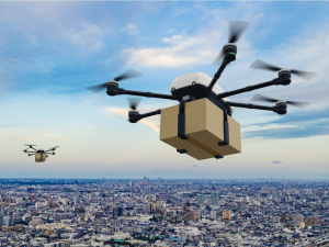 Amazon made fast order delivery by drone