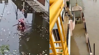  17 districts of UP submerged in water