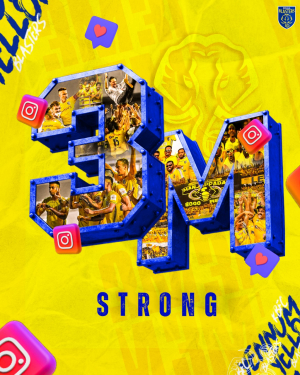 With three million followers on Instagram   Kerala Blasters FC
