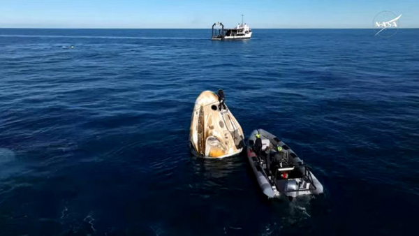 The wait on Earth has come to an end, making history; the Dragon spacecraft has landed