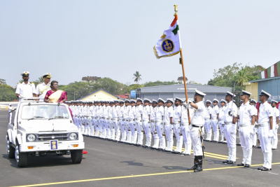 President&#039;s Color Award to INS Dronacharya