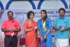 Dr. Gomati Aarti with lots of Awards; Teachers and classmates pouring out congratulations