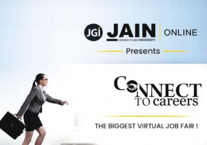 Connect to Careers, an online job fair organized by Jain Online on March 21