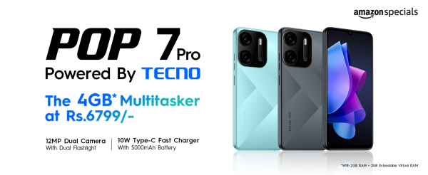 Techno Pop 7 Pro launched at an attractive price
