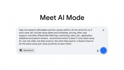 Google Search now has an AI chatbot; you can search by speaking and typing.