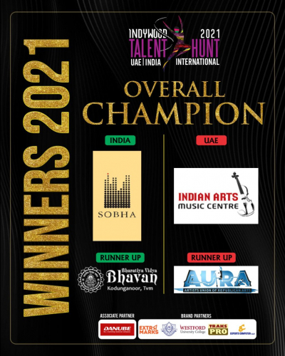 Individual Talent Hunt 2021 - (UAE / India) successfully completed. Champions in triumph