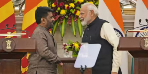 Prime Minister Narendra Modi arrives in Sri Lanka for three-day visit