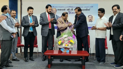 VP Nandakumar honored by Sharjah Indian Association