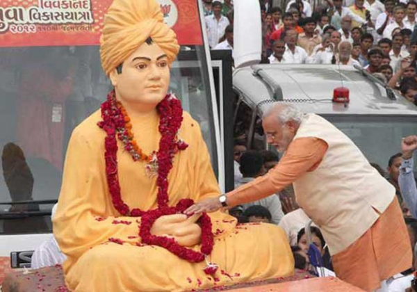 Prime Minister Narendra Modi pays tributes on Swami Vivekananda Jayanti